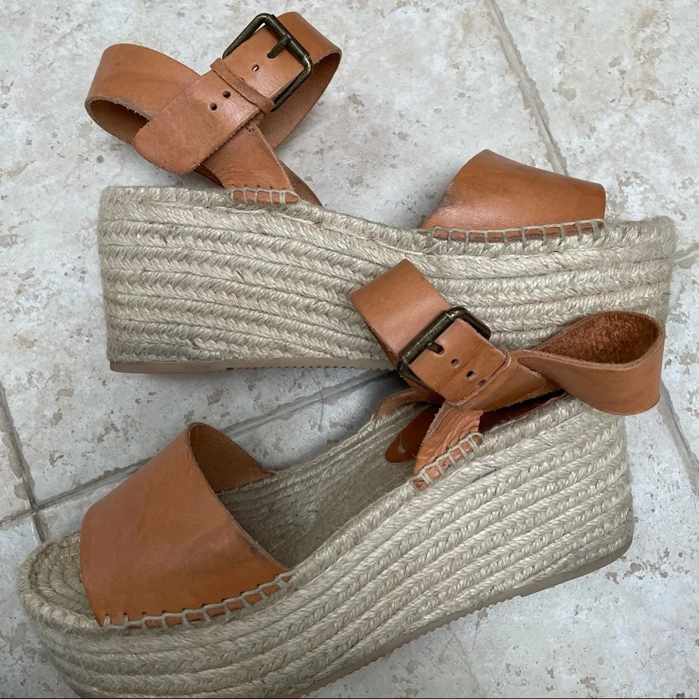 Soludos Tan Minorca Platform Espadrille Sandals